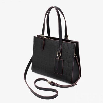Crocodile Pattern Crossbody Bag