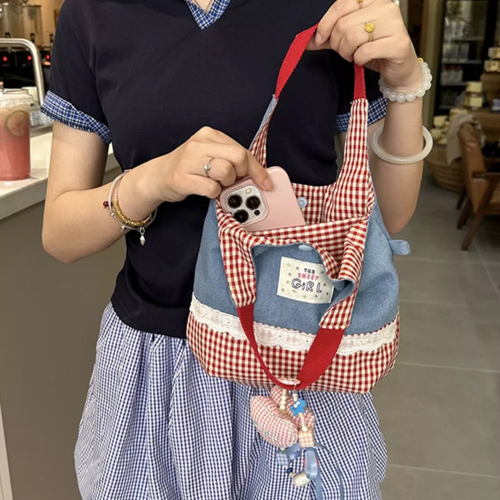 Printed Canvas Handbag