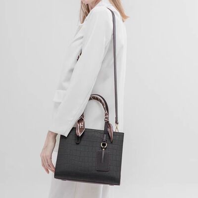 Crocodile Pattern Crossbody Bag