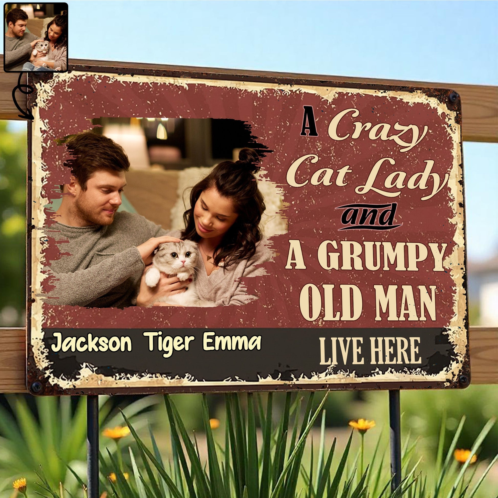A Crazy Cat Lady And A Grumpy Old Man Live Here
