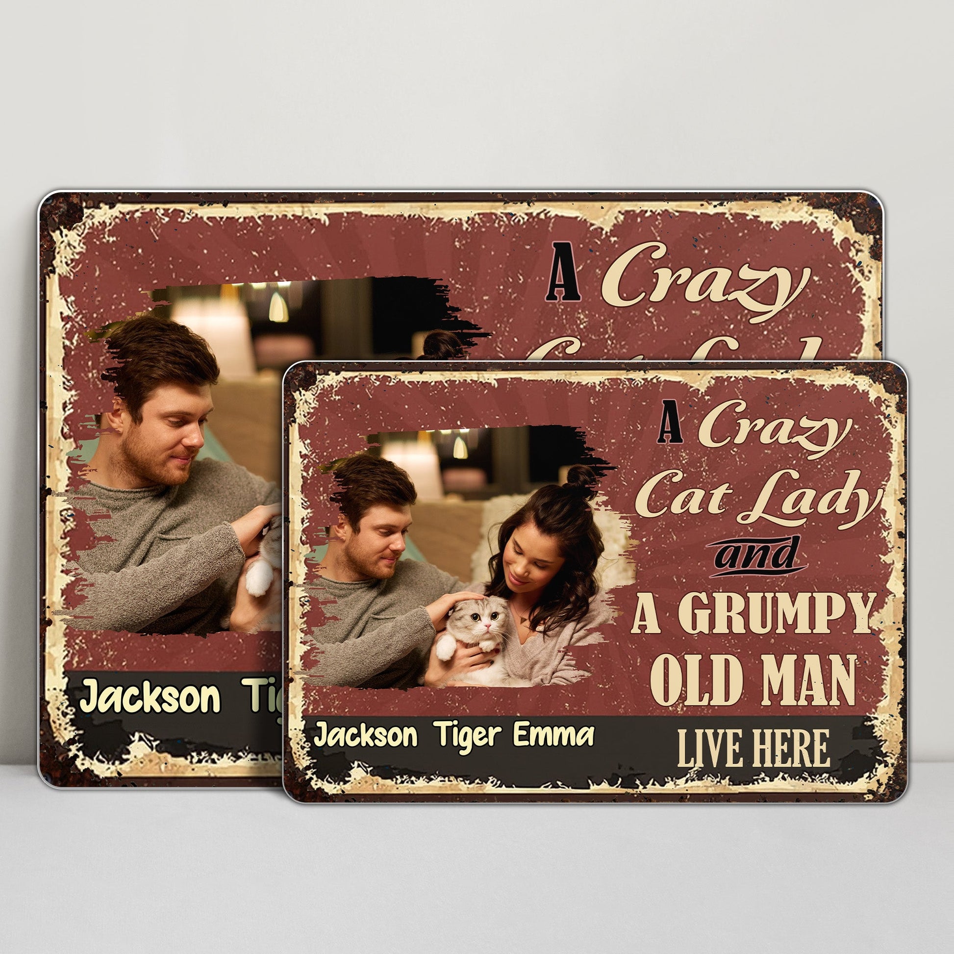 A Crazy Cat Lady And A Grumpy Old Man Live Here
