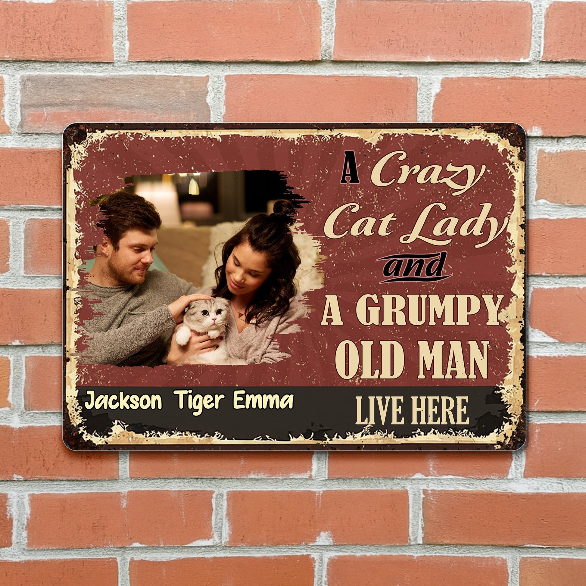 A Crazy Cat Lady And A Grumpy Old Man Live Here