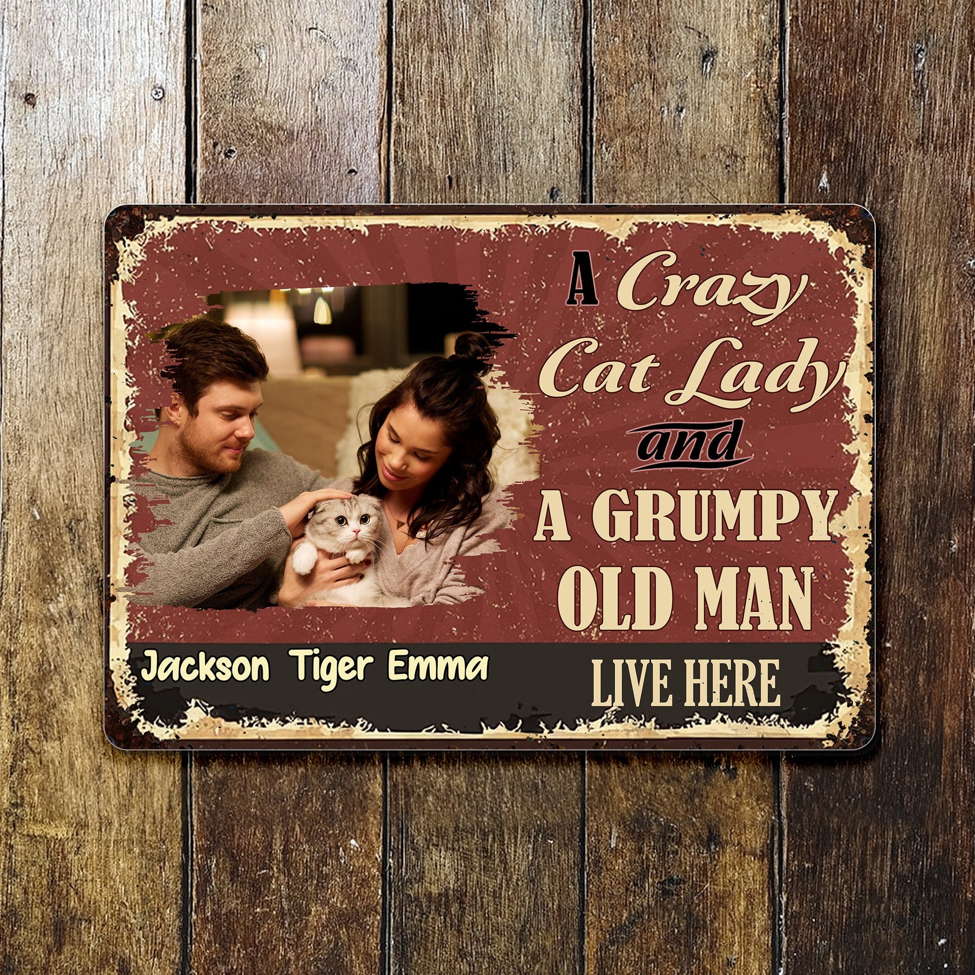A Crazy Cat Lady And A Grumpy Old Man Live Here