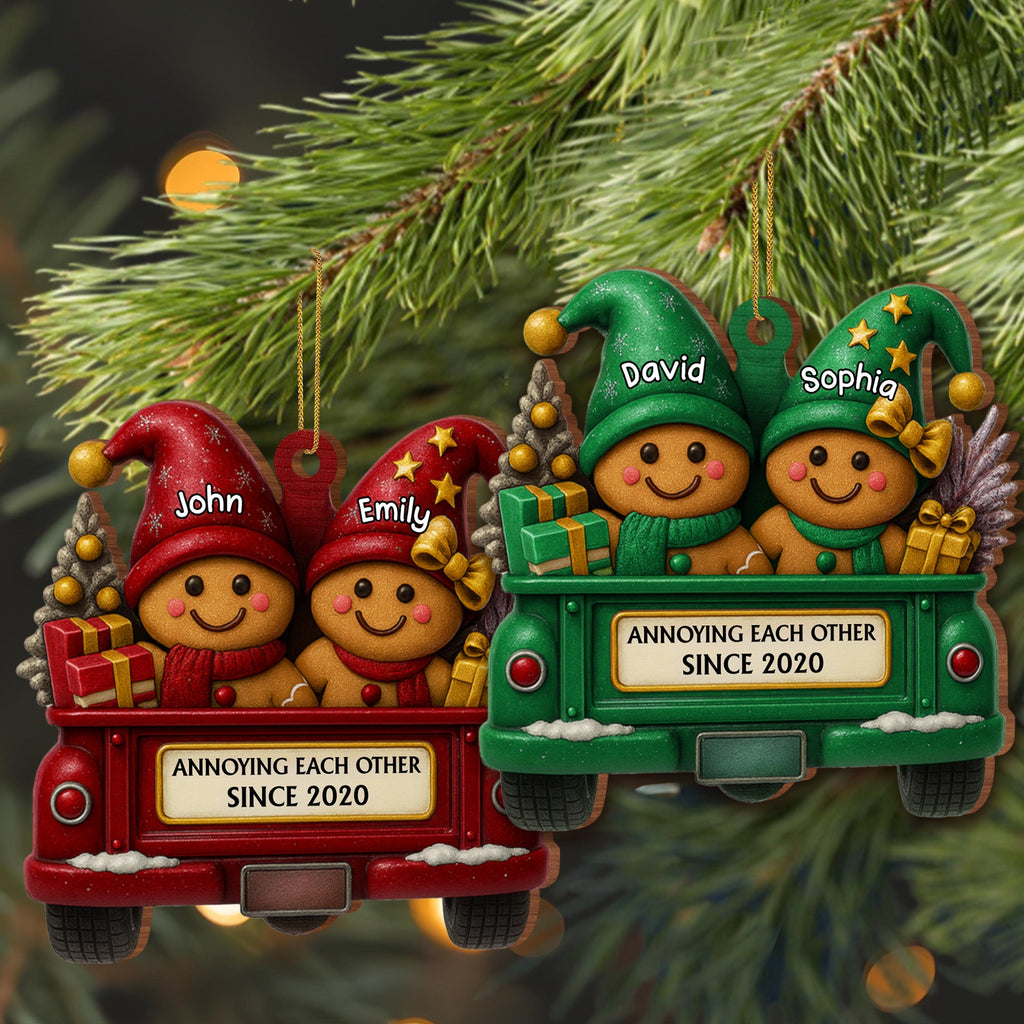 Annoying Each Other Since, Gingerbread Couple In Truck