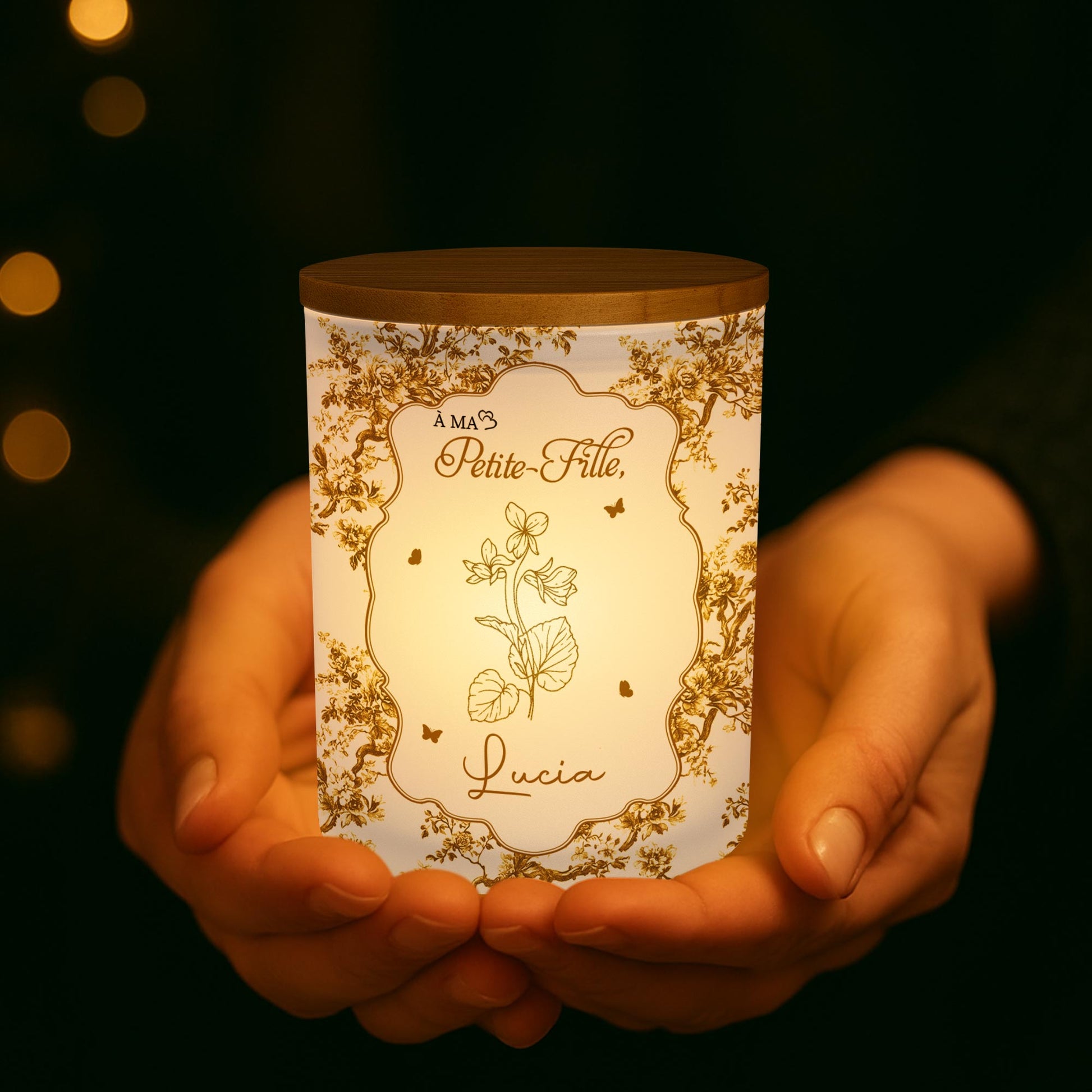 Always Remember You Are Braver, Flowers Design - Personalized Custom Glass Jar With LED - GDT347_LEJAR