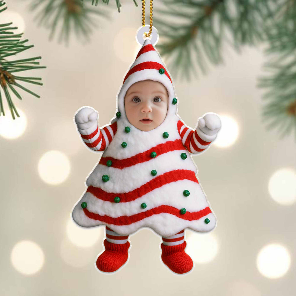 Celebrate The Holidays With A Festive Christmas Tree Costume - Personalized Custom Acrylic Ornament, Christmas Gift - KID282_ACO