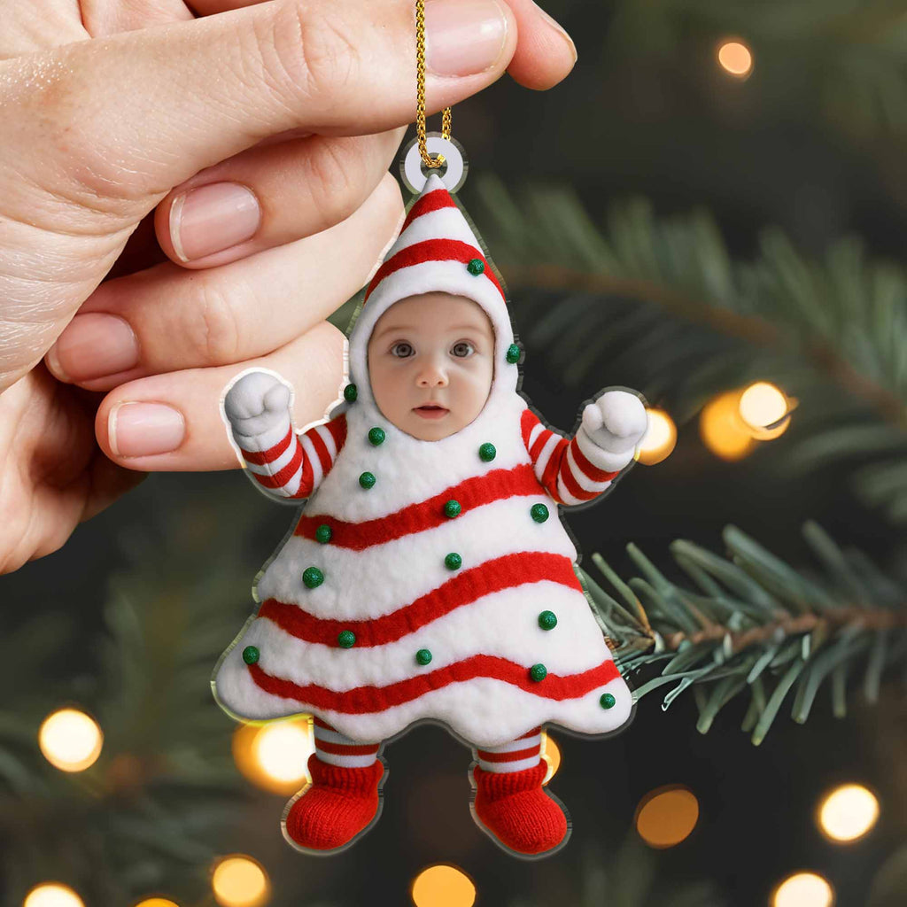 Celebrate The Holidays With A Festive Christmas Tree Costume - Personalized Custom Acrylic Ornament, Christmas Gift - KID282_ACO