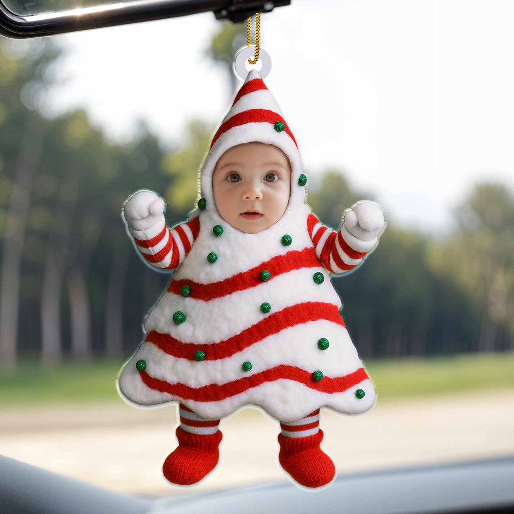 Celebrate The Holidays With A Festive Christmas Tree Costume - Personalized Custom Acrylic Ornament, Christmas Gift - KID282_ACO