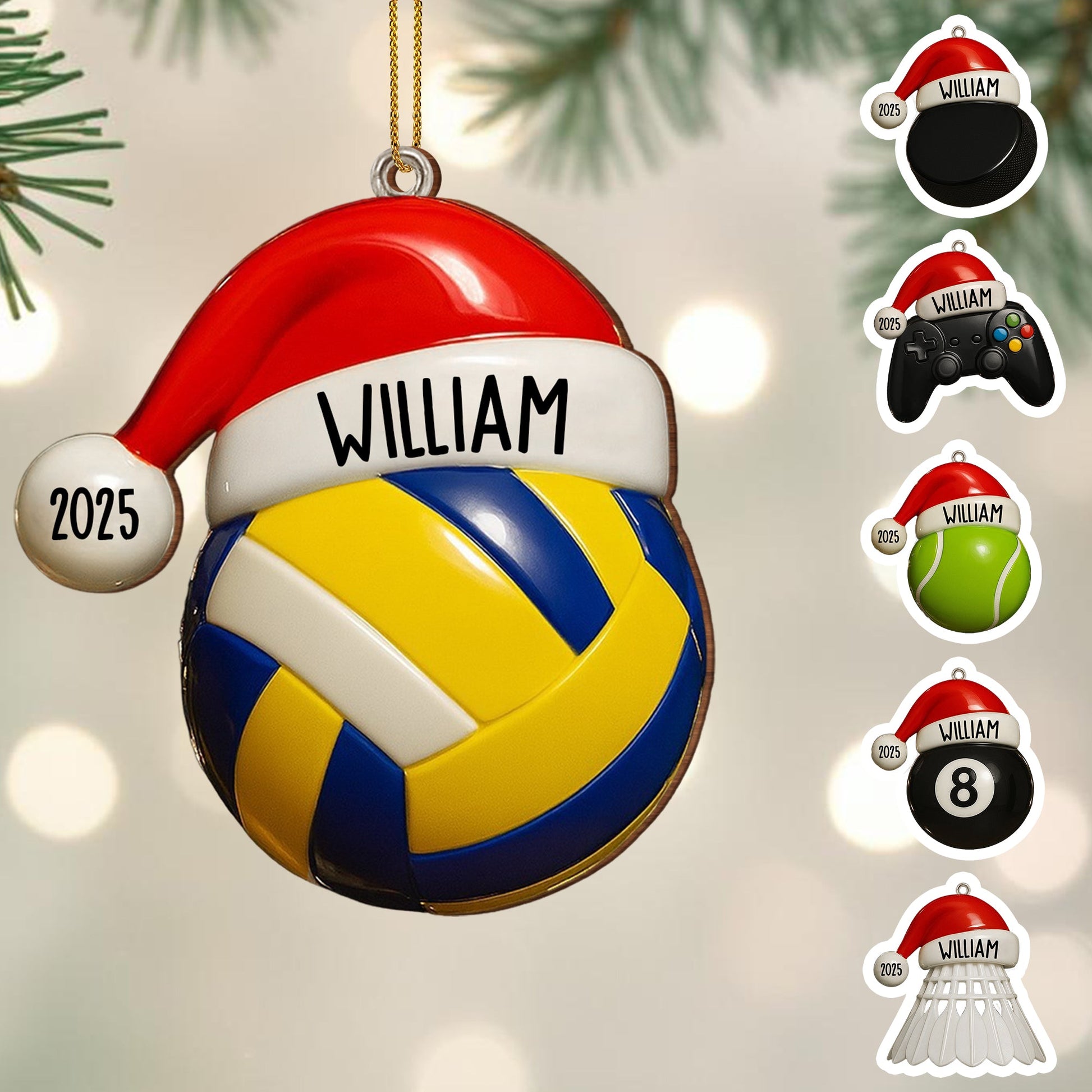 Celebrate Your Special Moments With a Personalized Tennis Ball - Personalized Custom Wood Ornament, Custom Shaped - SPORT021_WDO