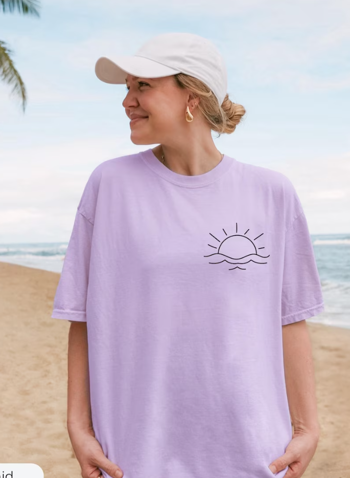 Sunset Shirt, Sun Ocean Summer T Shirt