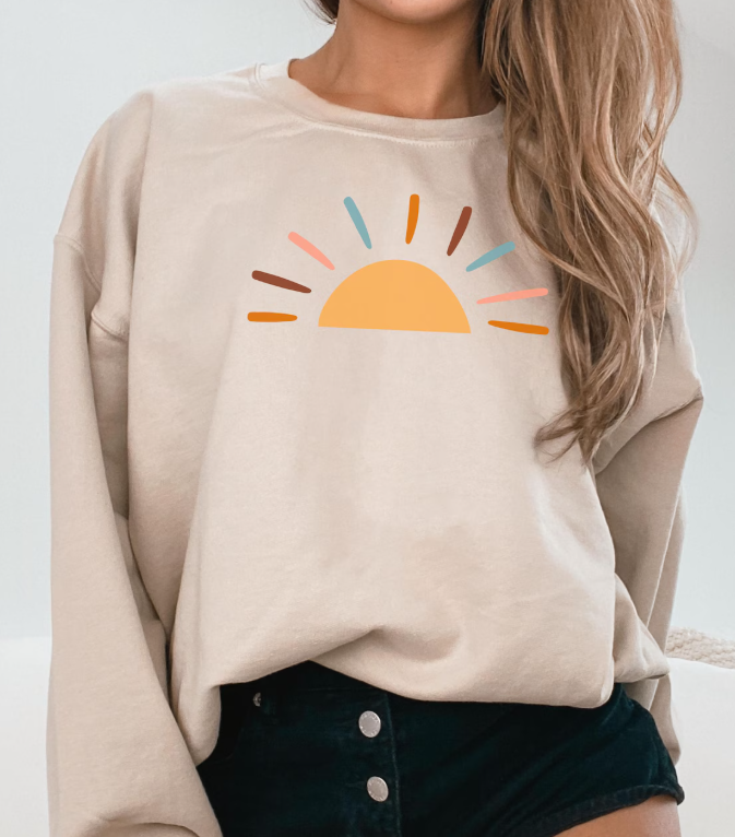 Sunshine good vibes sweatshirt