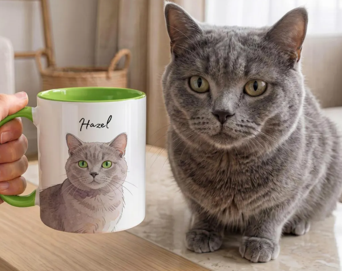 Personalized Dog & Cat Accent Mug