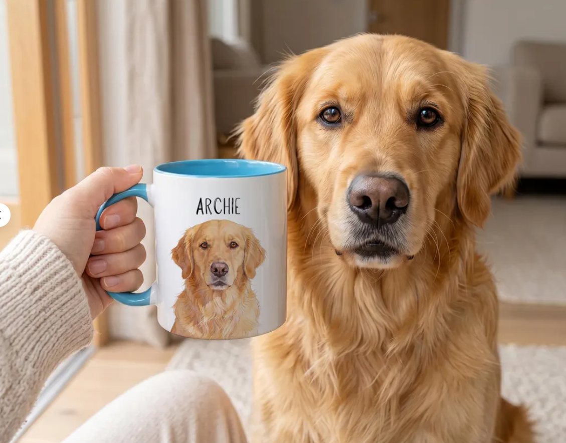 Personalized Dog & Cat Accent Mug