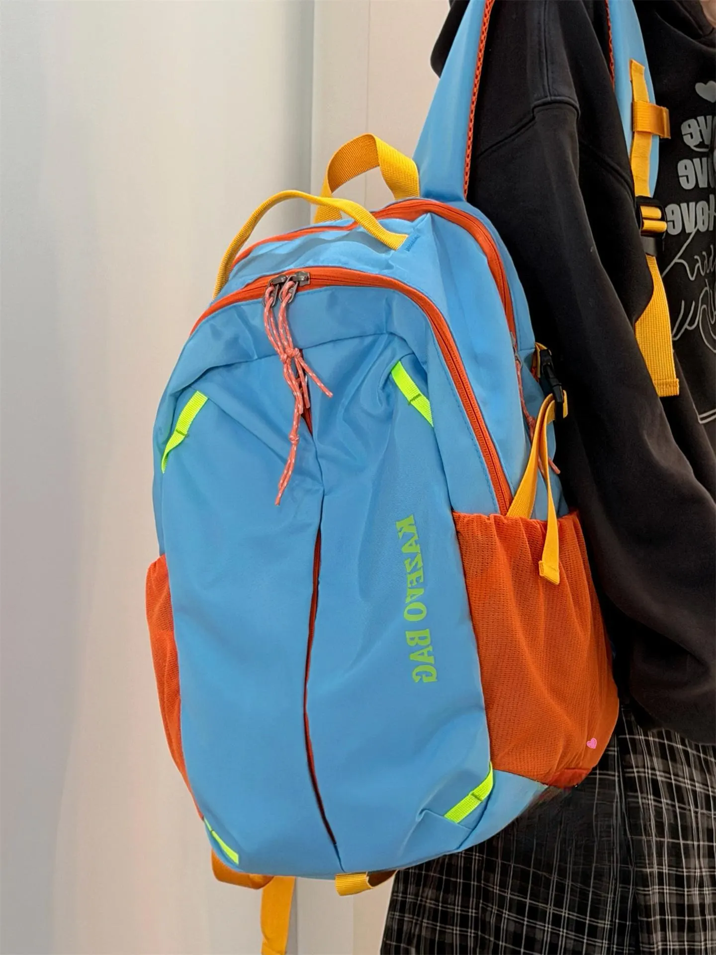 Lightweight Casual Backpack Bag - Sky Blue