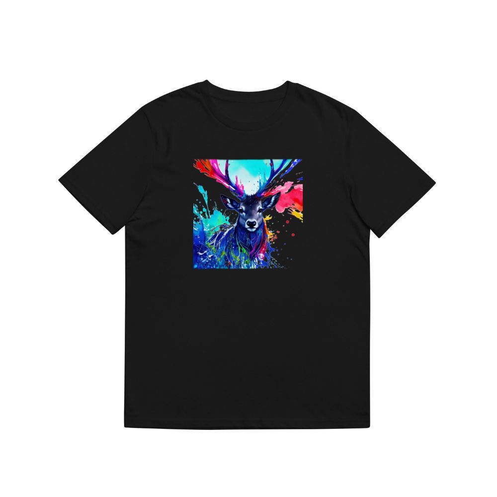Colorful Deer Water Art T-Shirts