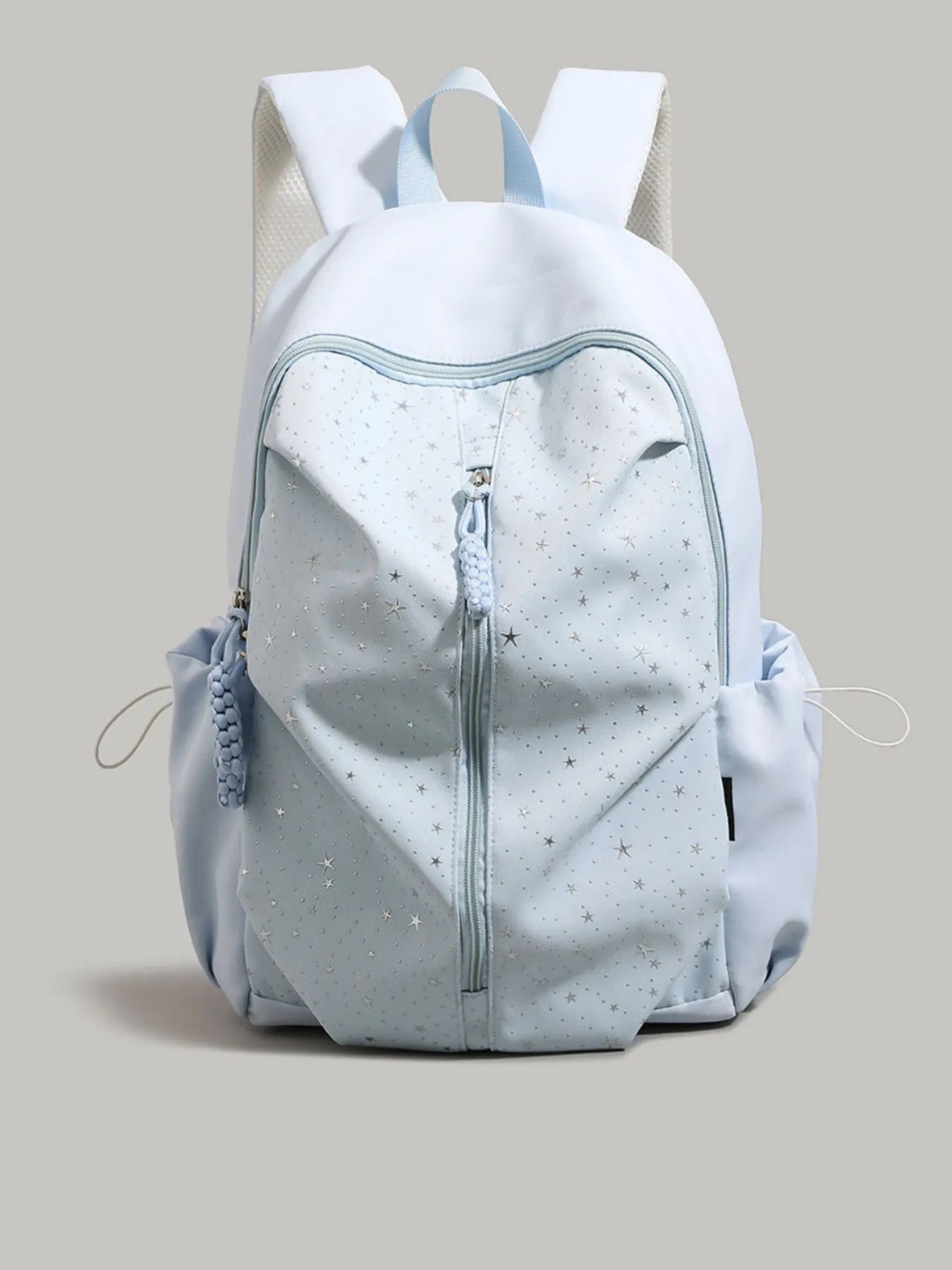Star Nylon Backpack Bag - Blue 1