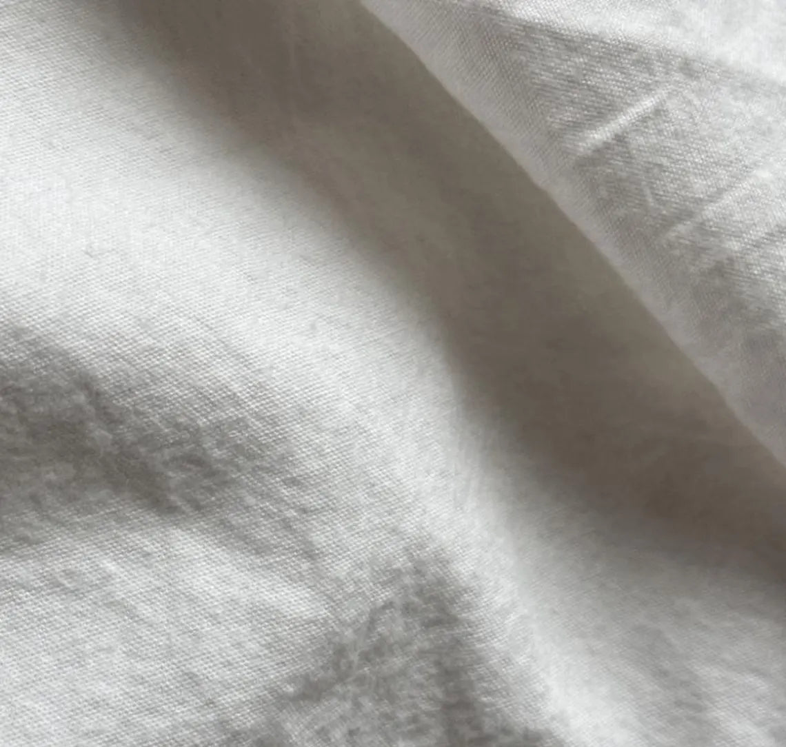 White Cotton Linen Polo Shirt: Minimalist Summer Tee