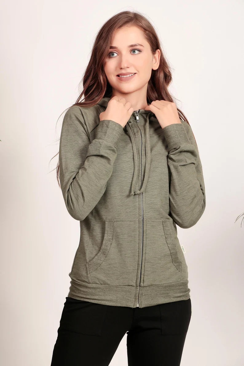 Cotton Full Zip Women's Jacket