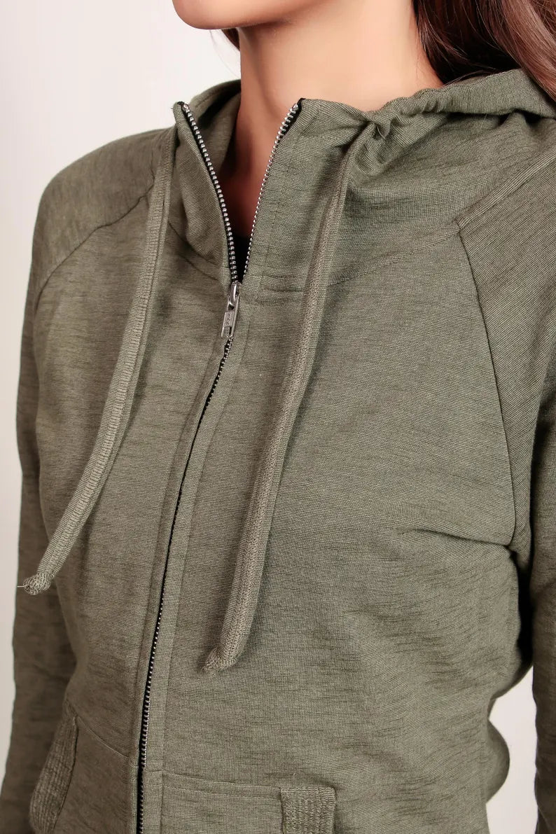 Cotton Full Zip Women's Jacket