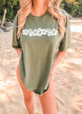 Hibiscus Flower T-Shirt: Aloha Hawaii Oversized