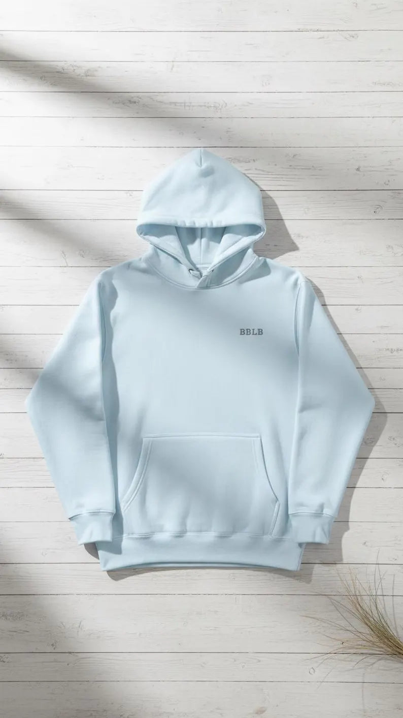 Women’s Cotton Hoodie Powder Blue
